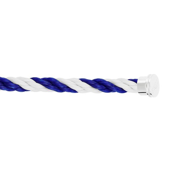 Fred Force 10 Blue White Emblem large model cable in steel