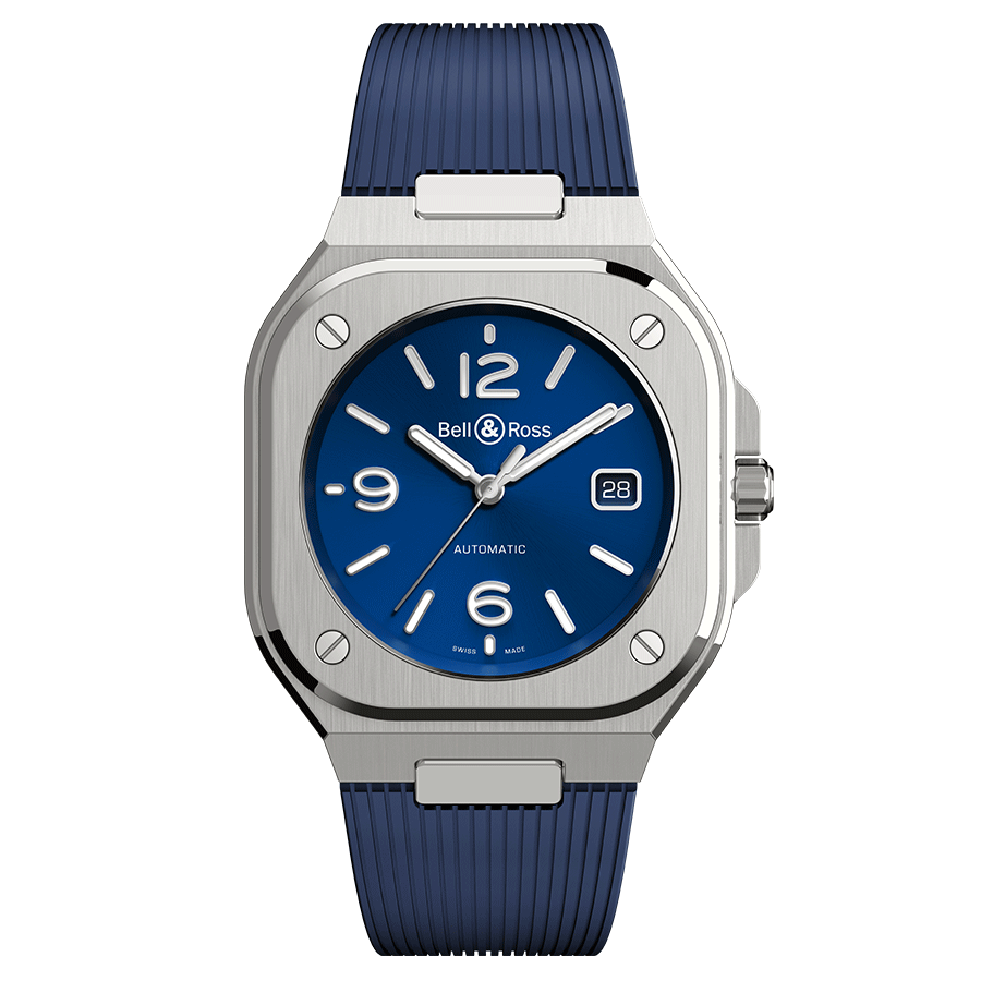 Bell Ross BR 05 Blue Steel automatique caoutchouc 40 mm Lepage