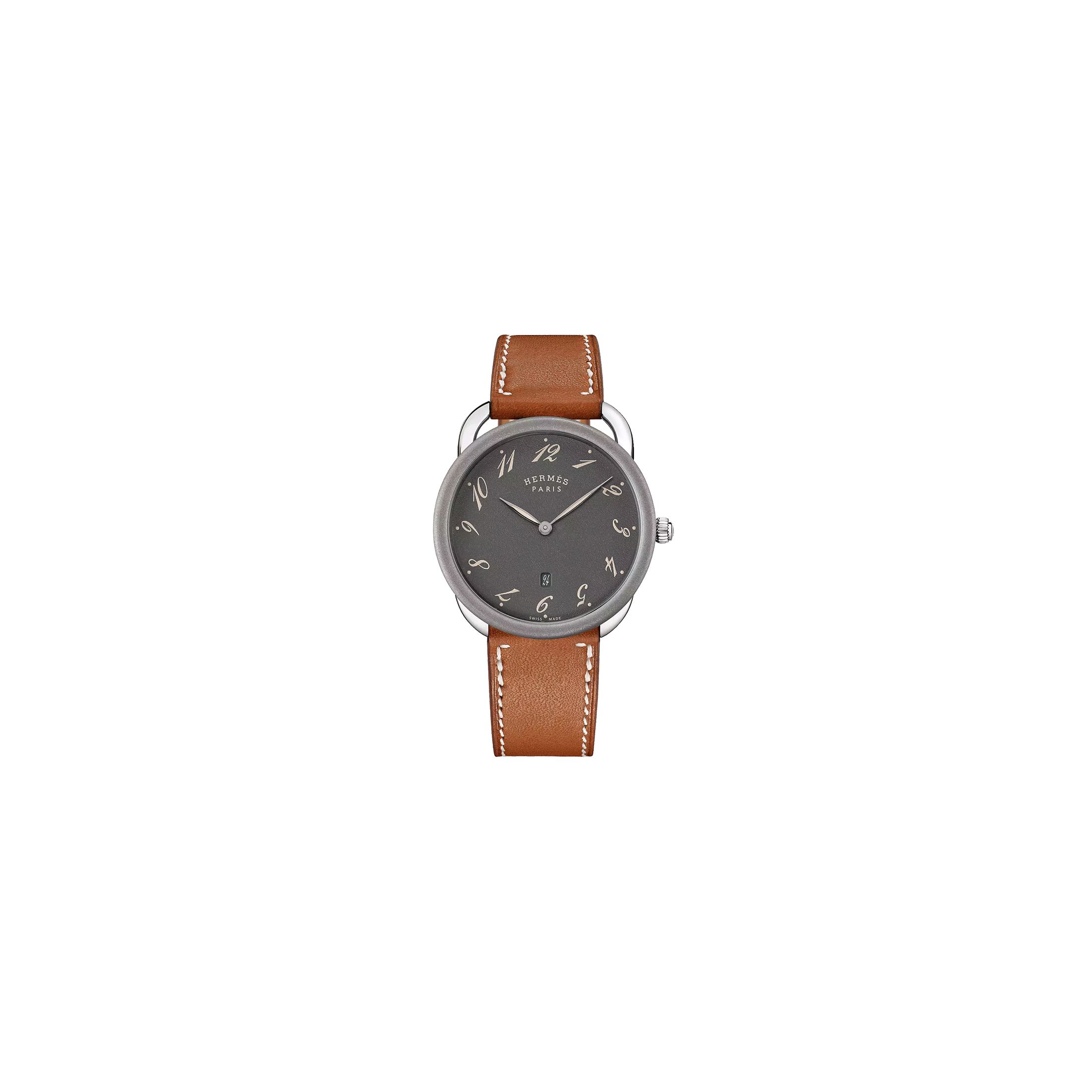 Montre HERMÈS Arceau 78 Grand Modèle Quartz 40 Mm W047360WW00 - Lepage