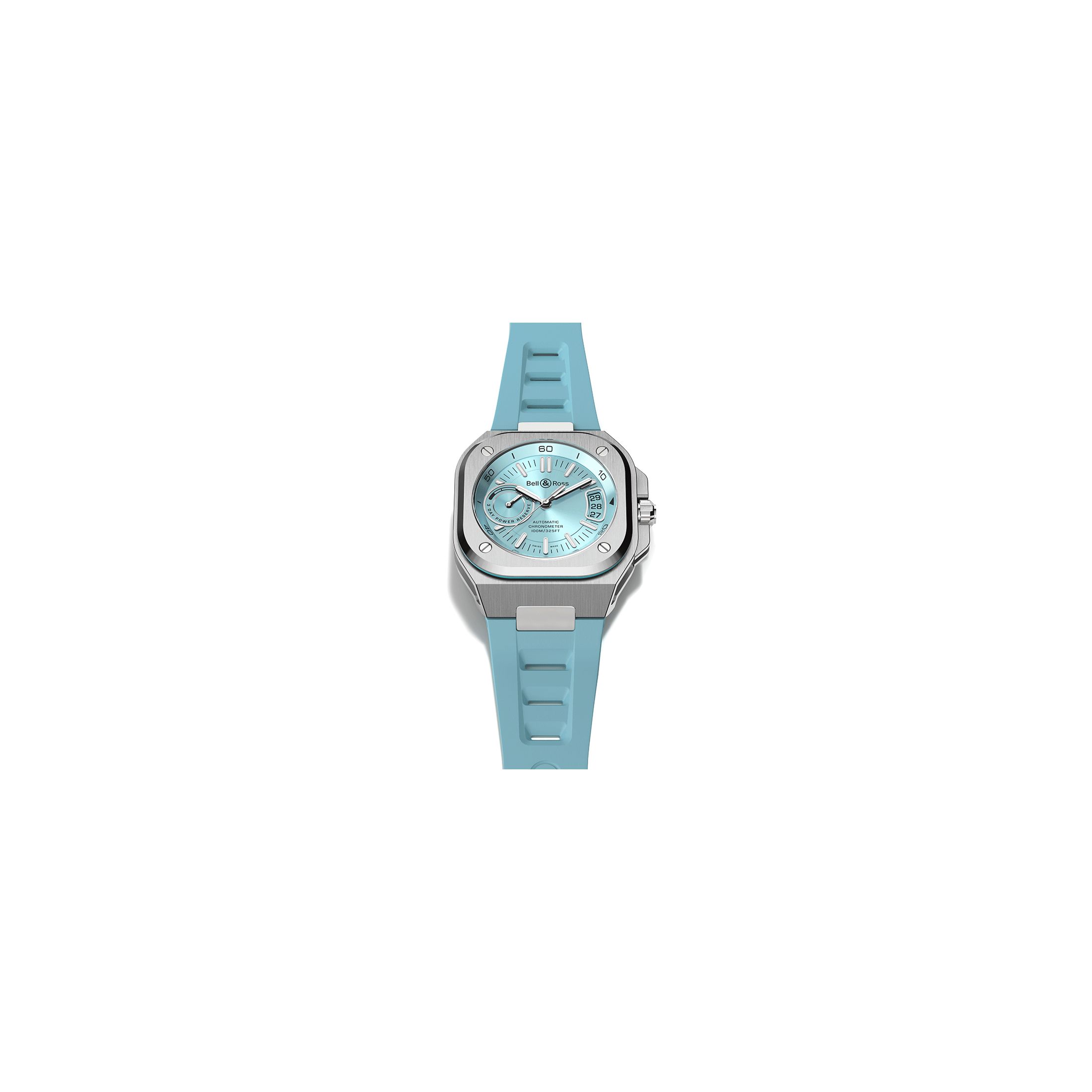 Bell Ross BR X5 Ice Blue Steel automatic rubber 41 mm Lepage