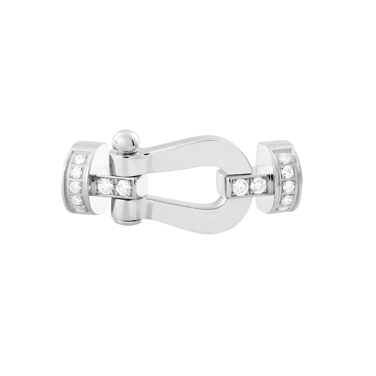 Force 10 bracelet 18k white gold and diamonds medium model - Fred