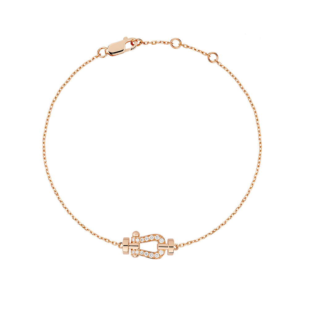 Fred Force 10 Series 18K Rose Gold Full Diamond SM Bracelet 6B0224