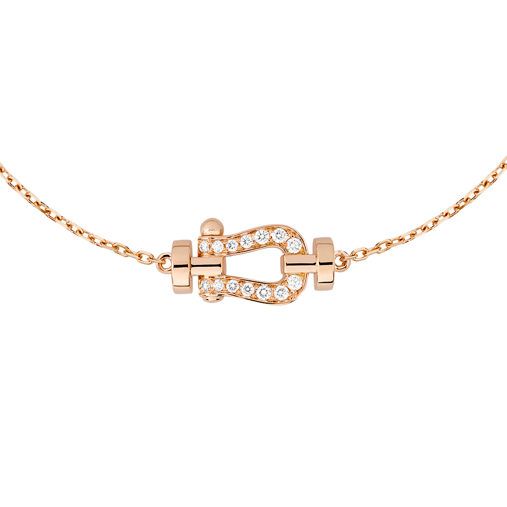 Fred Force 10 Series 18K Rose Gold Full Diamond SM Bracelet 6B0224