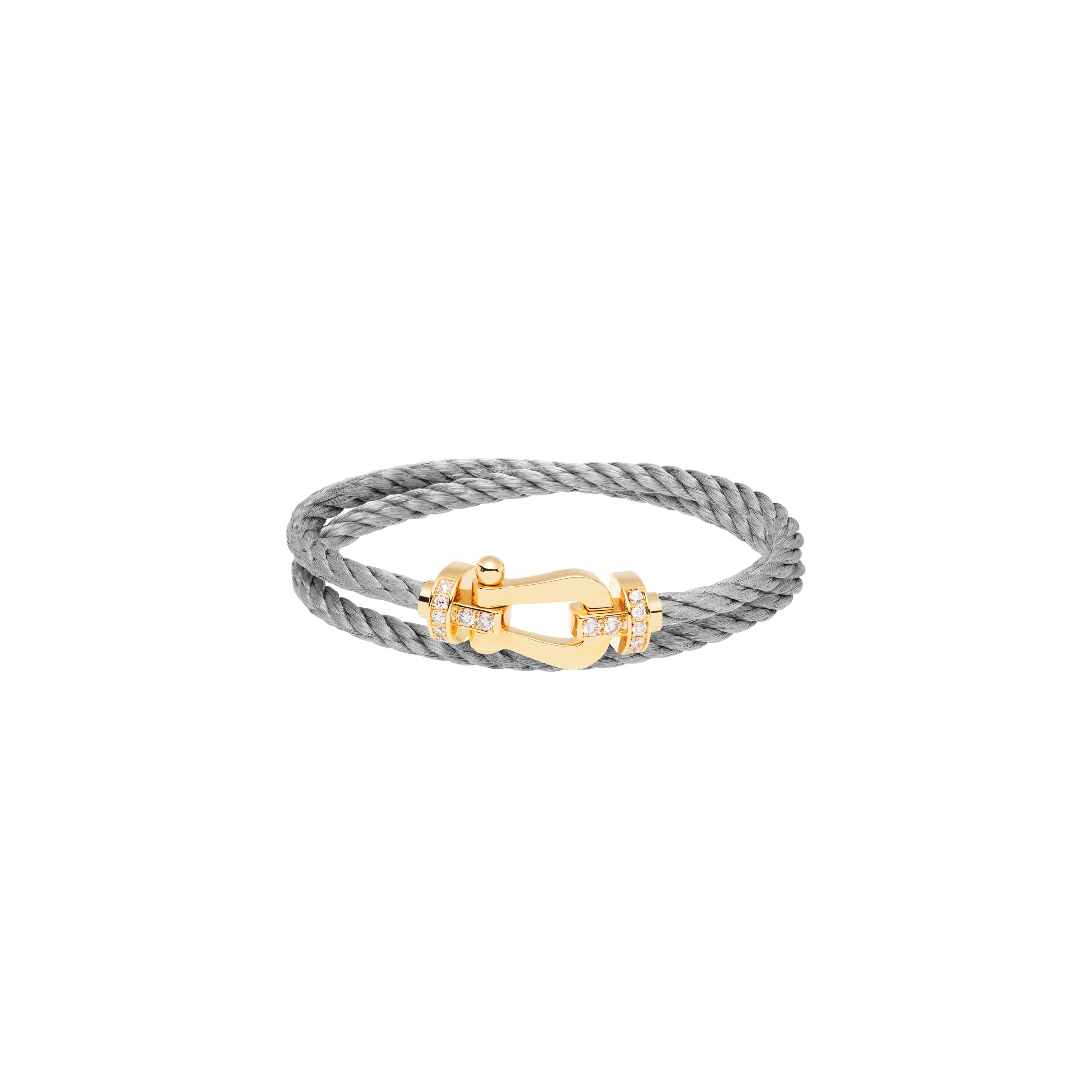 FRED White Cable Bracelet with 18k Diamond Buckle , Exclusively at Hamilton  Jewelers