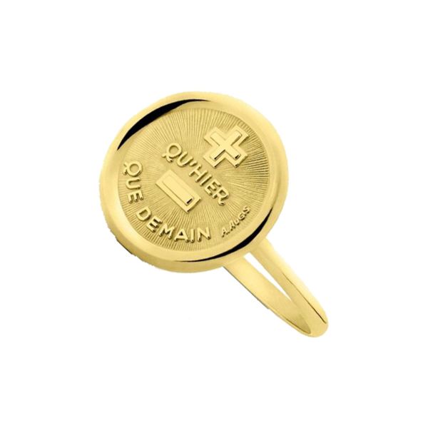 Ring A.Augis Love Medal L Originale in yellow gold Lepage