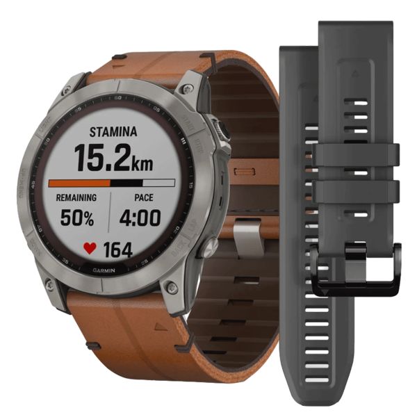 Garmin Fenix 7X Sapphire Solar Titane 010 02541 19 Lepage