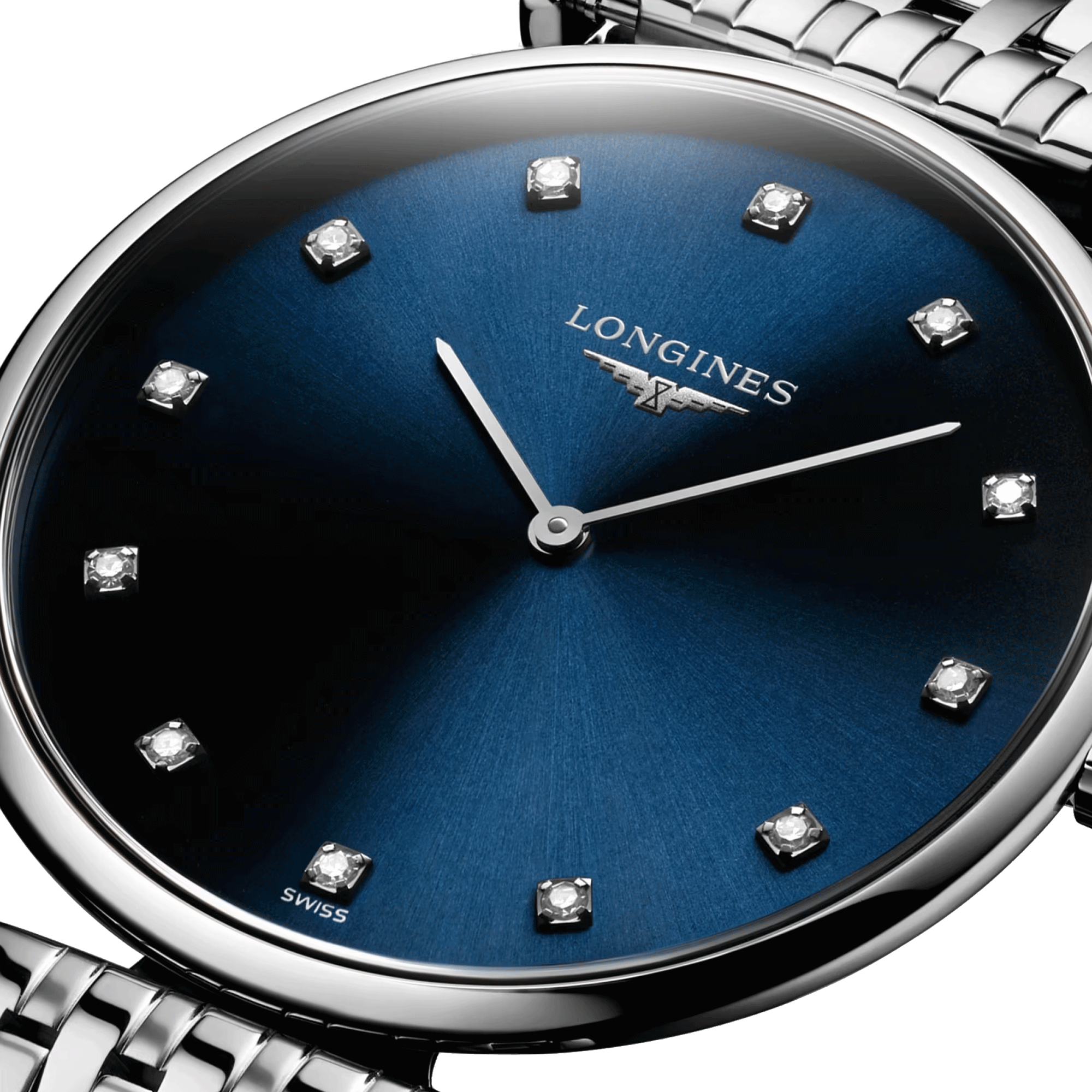 Longines la grande classique blue dial best sale