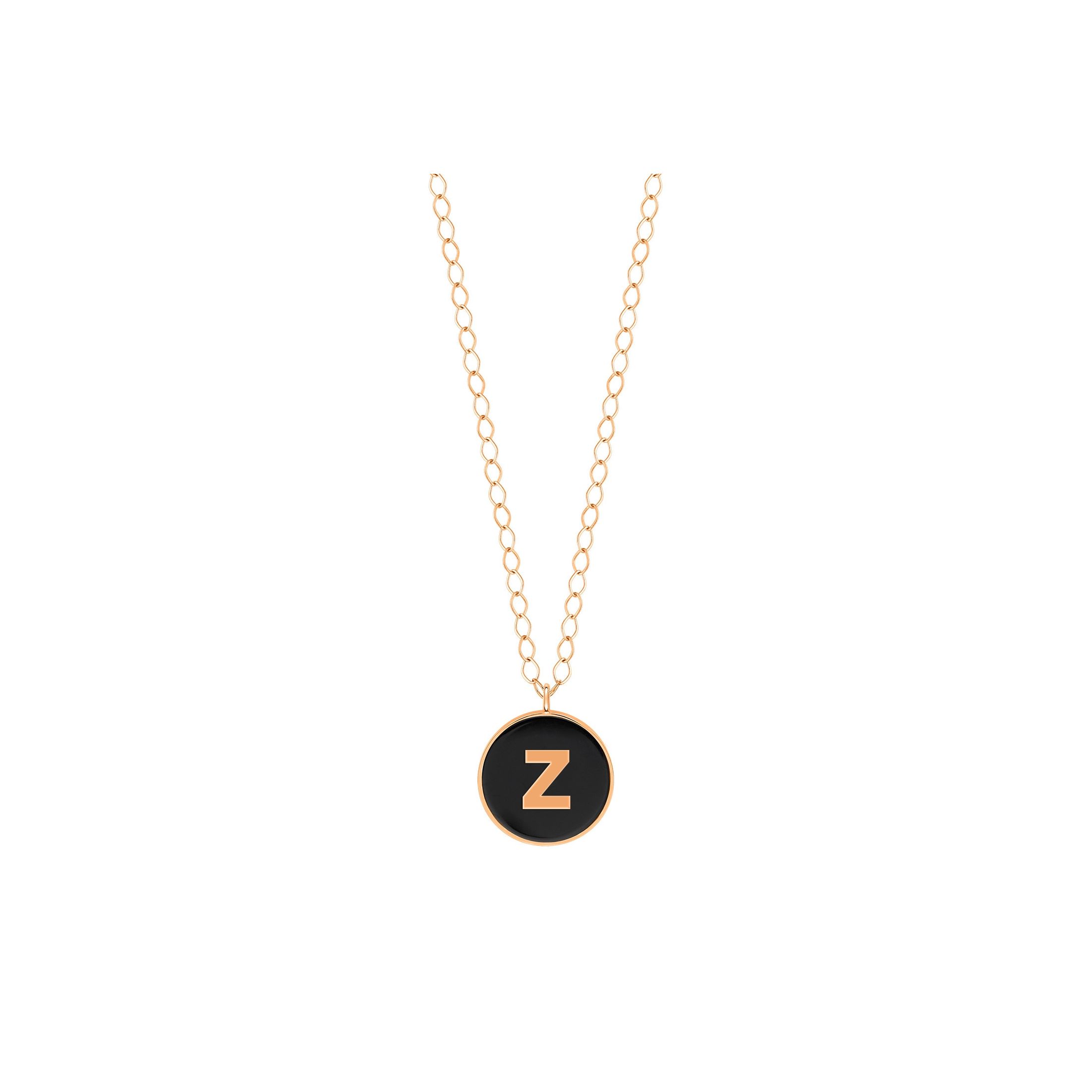 Z necklace hot sale rose gold