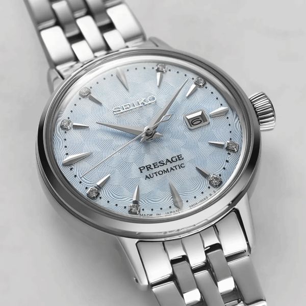 Seiko presage best sale light blue