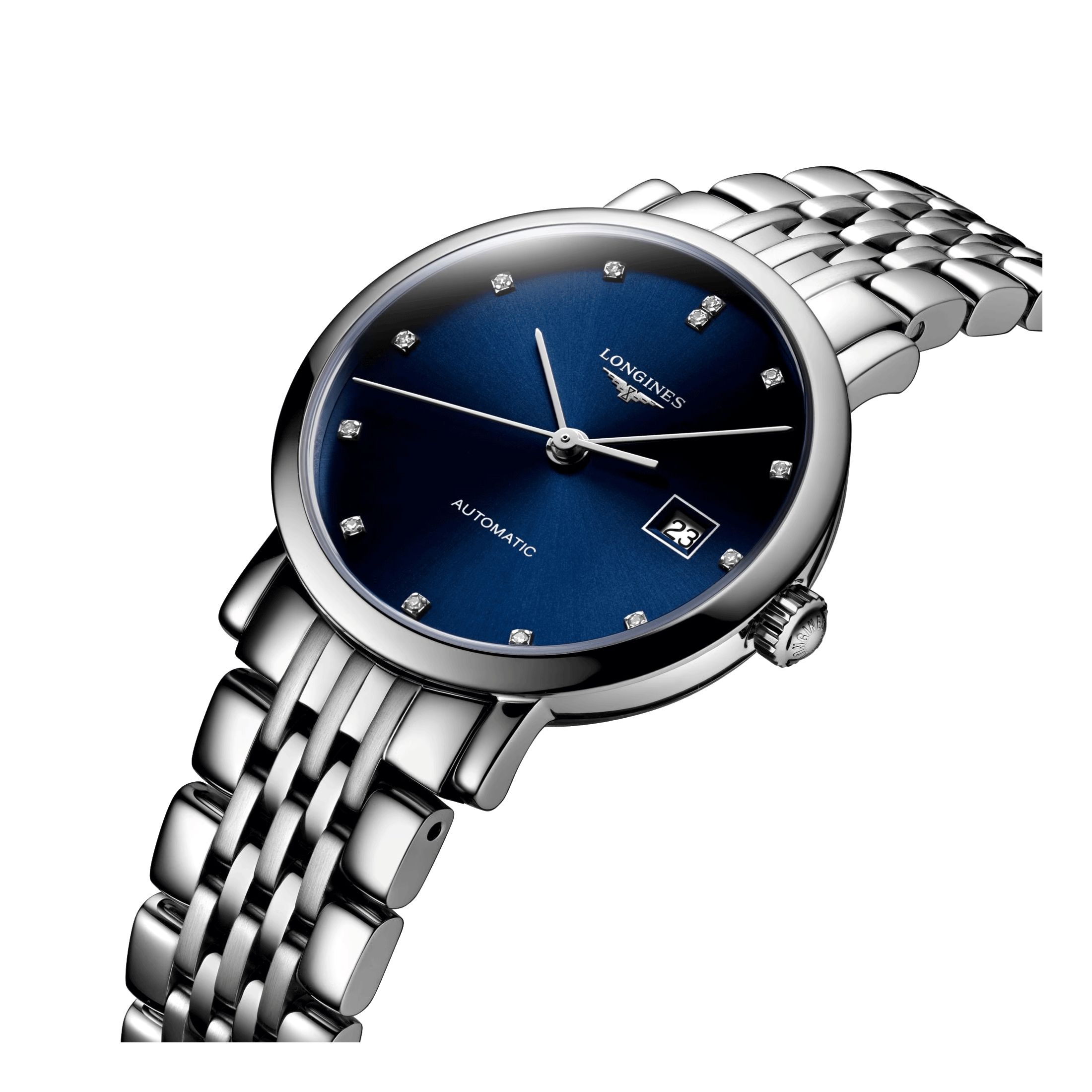 Montre Longines Elegant Collection automatique acier cadran bleu