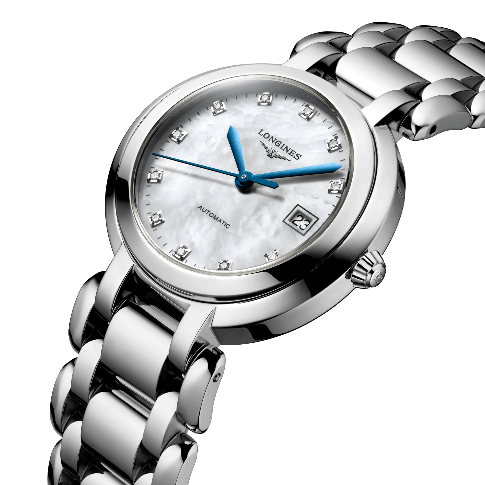 Montre Longines PrimaLuna bo tier et bracelet acier L81134876 Lepage