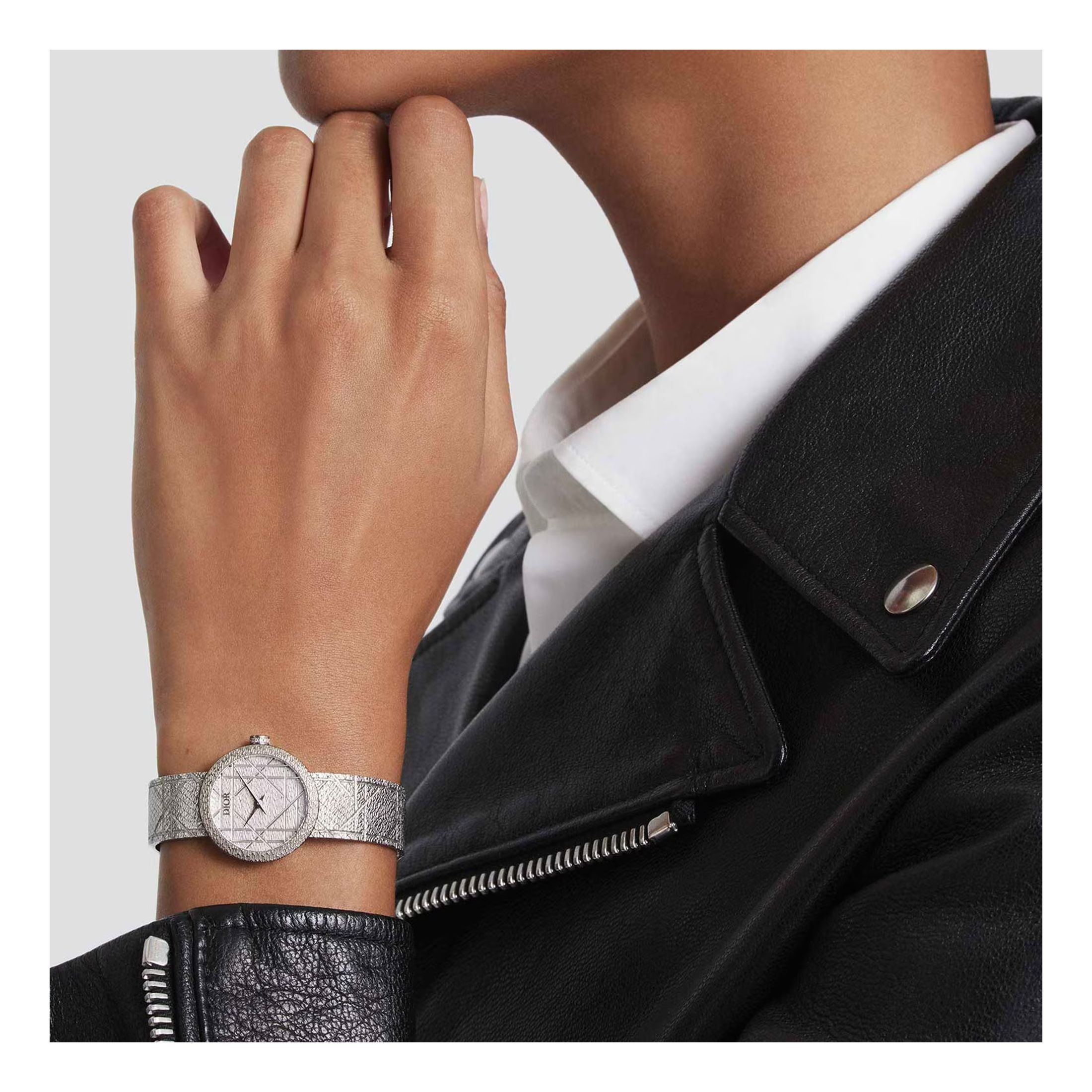 Dior watch shop silver