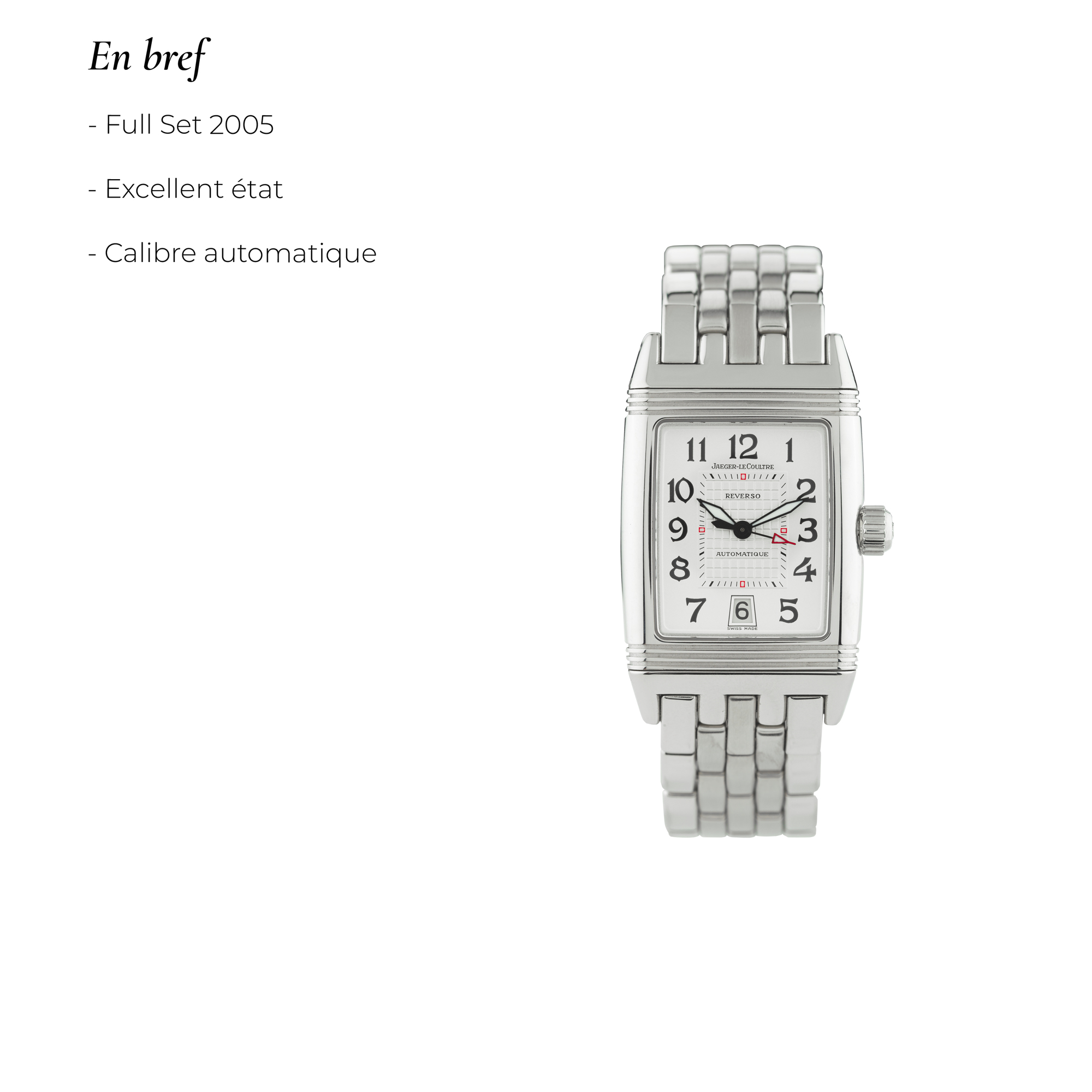 Montre d occasion Jaeger LeCoultre Reverso Gran Sport 290.8.60