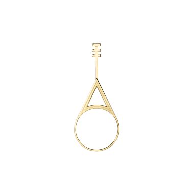 New Stainless Steel Lock Key Asymmetric Pendant Huggie Earrings PVD Gold  Plated Dangle Hoop Earrings For Girls Gift