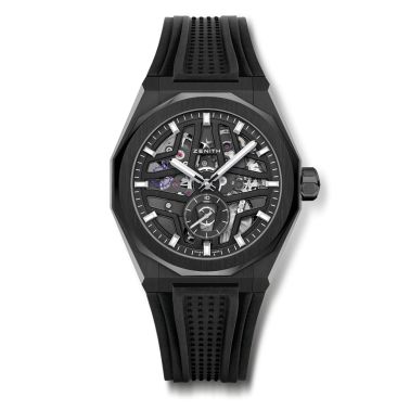 Zenith Defy El Primero 21 Ultraviolet watch purple rubber strap 44 mm