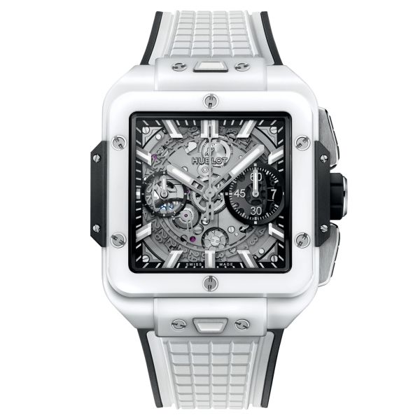 Montre Hublot Square Bang Unico White Ceramic 821.HX.0170.RX Lepage