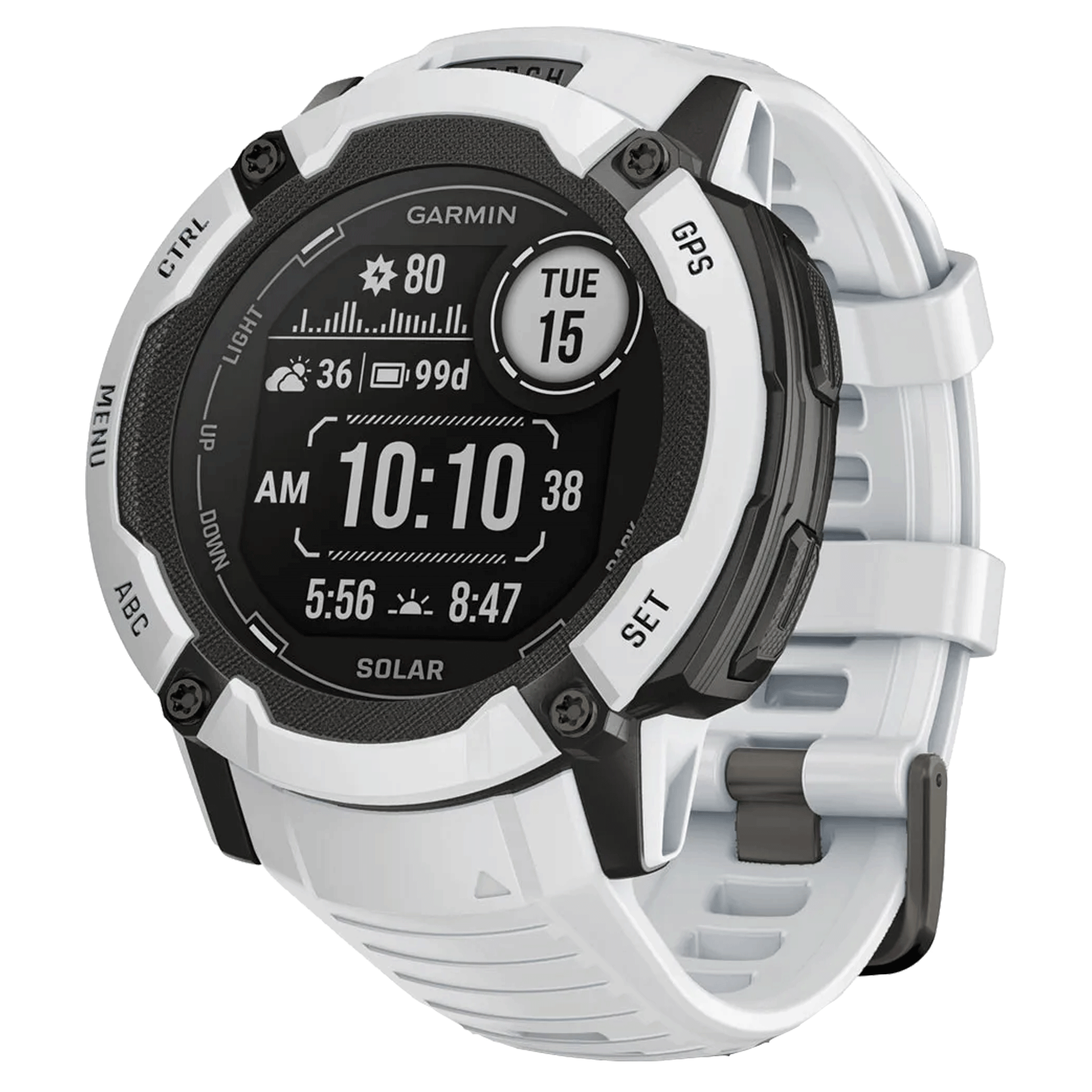 Montre Garmin Instinct 2X Solar Blanche 50 mm 0100280504 Lepage