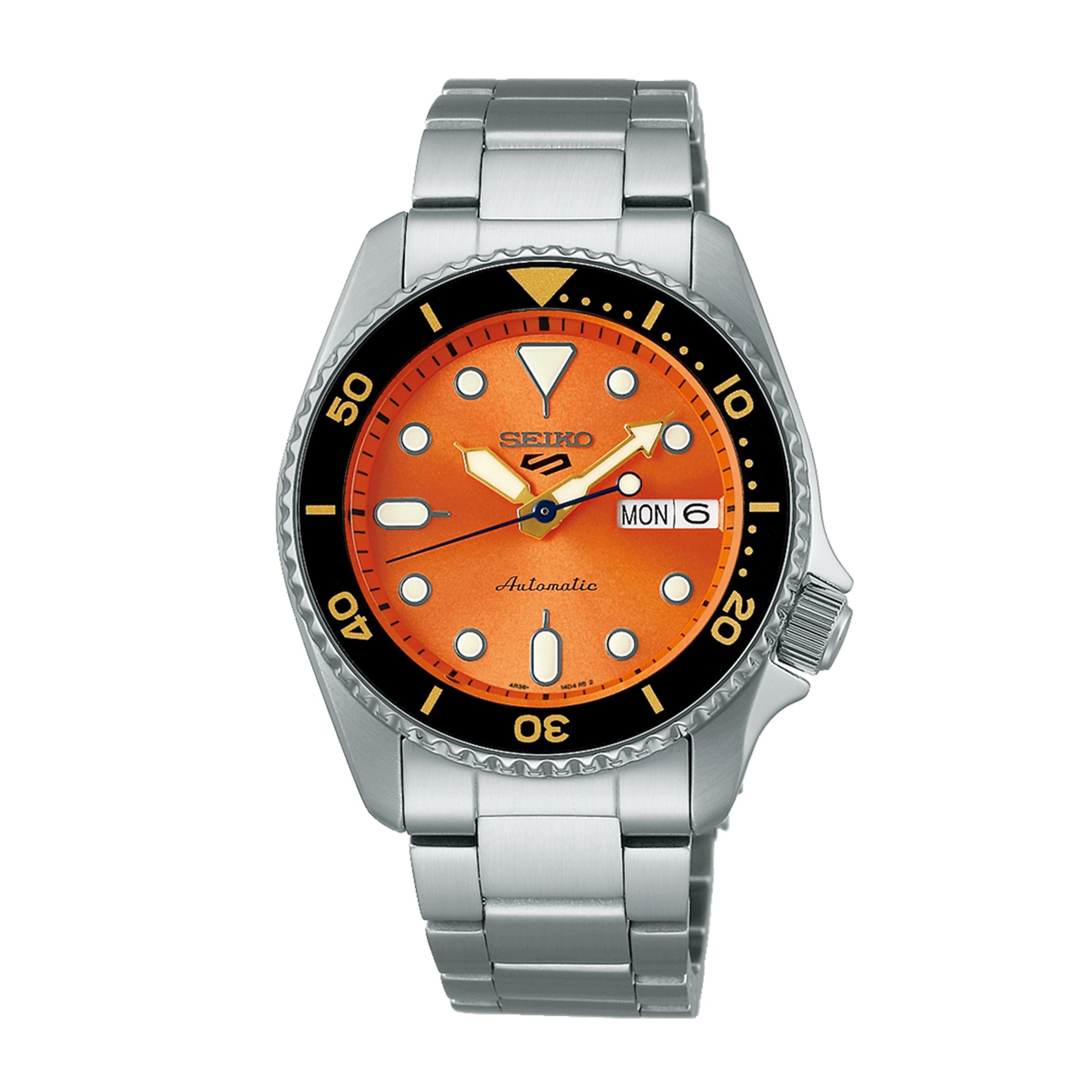 Seiko 5 SKX Sports orange 38 mm SRPK33K1 Lepage