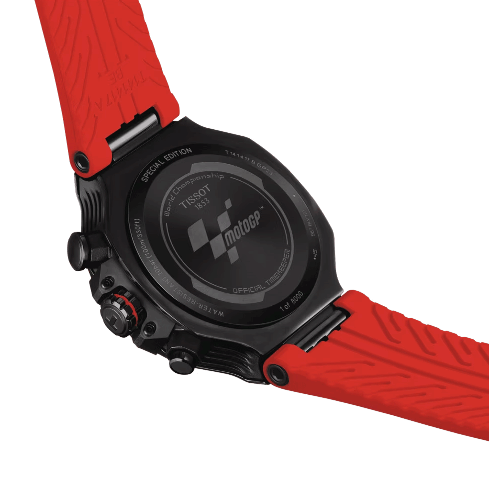 Tissot t race online red strap