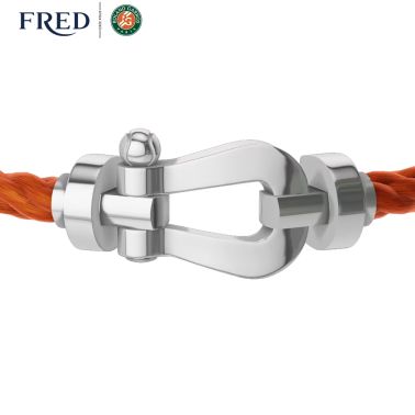 Sold at Auction: FRED, FRED ANNEAU FORCE 10 A 18K white gold and steel  ring by FRED. Signed FRED and numbered. Gross weight : 6,58 gr. Size : 52.