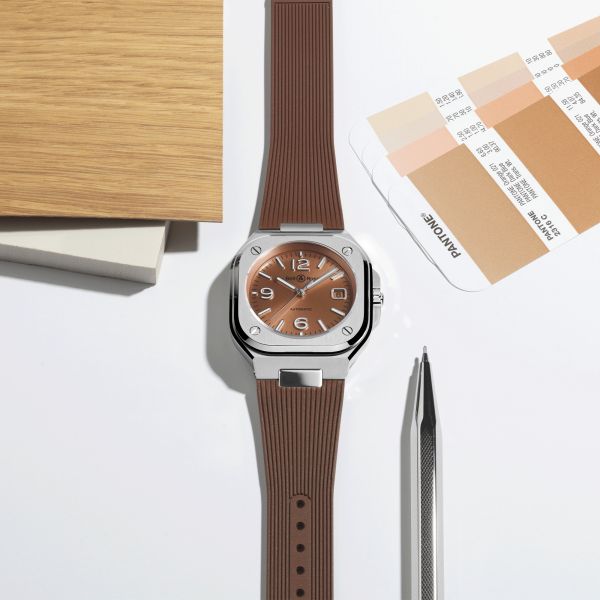 Bell Ross BR 05 Copper Brown automatic rubber 40 mm Lepage