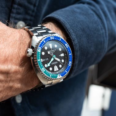 Seiko turtle blue on sale black