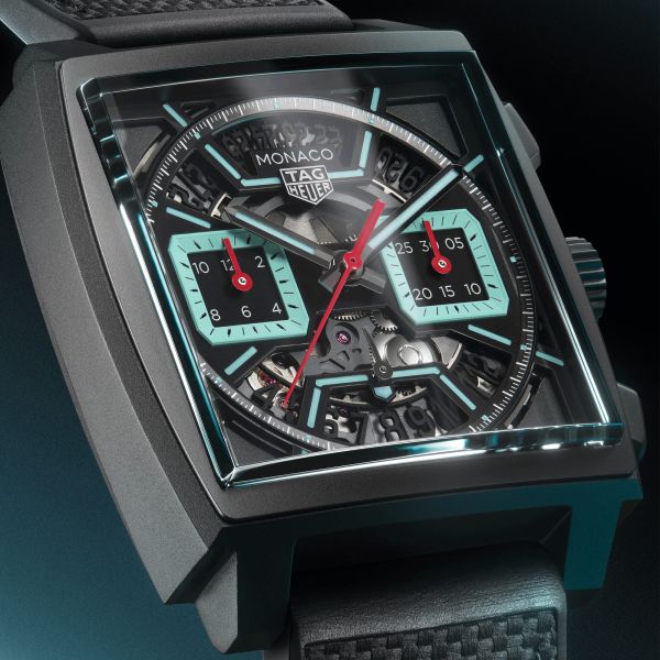 TAG Heuer Monaco Turquoise 39 mm Watch CBL2184.FT6236 Lepage