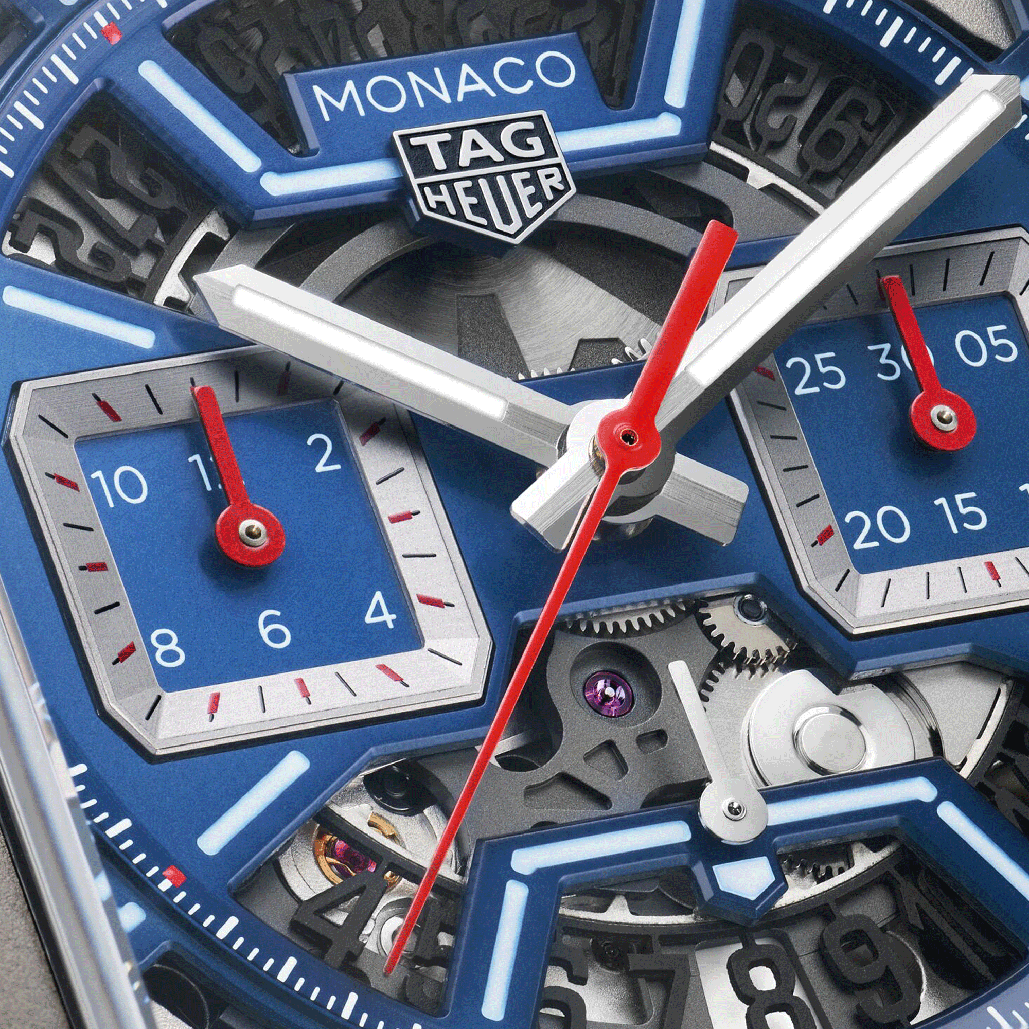 Montre TAG Heuer Monaco Original Blue 39 mm CBL2182.FT6235 Lepage