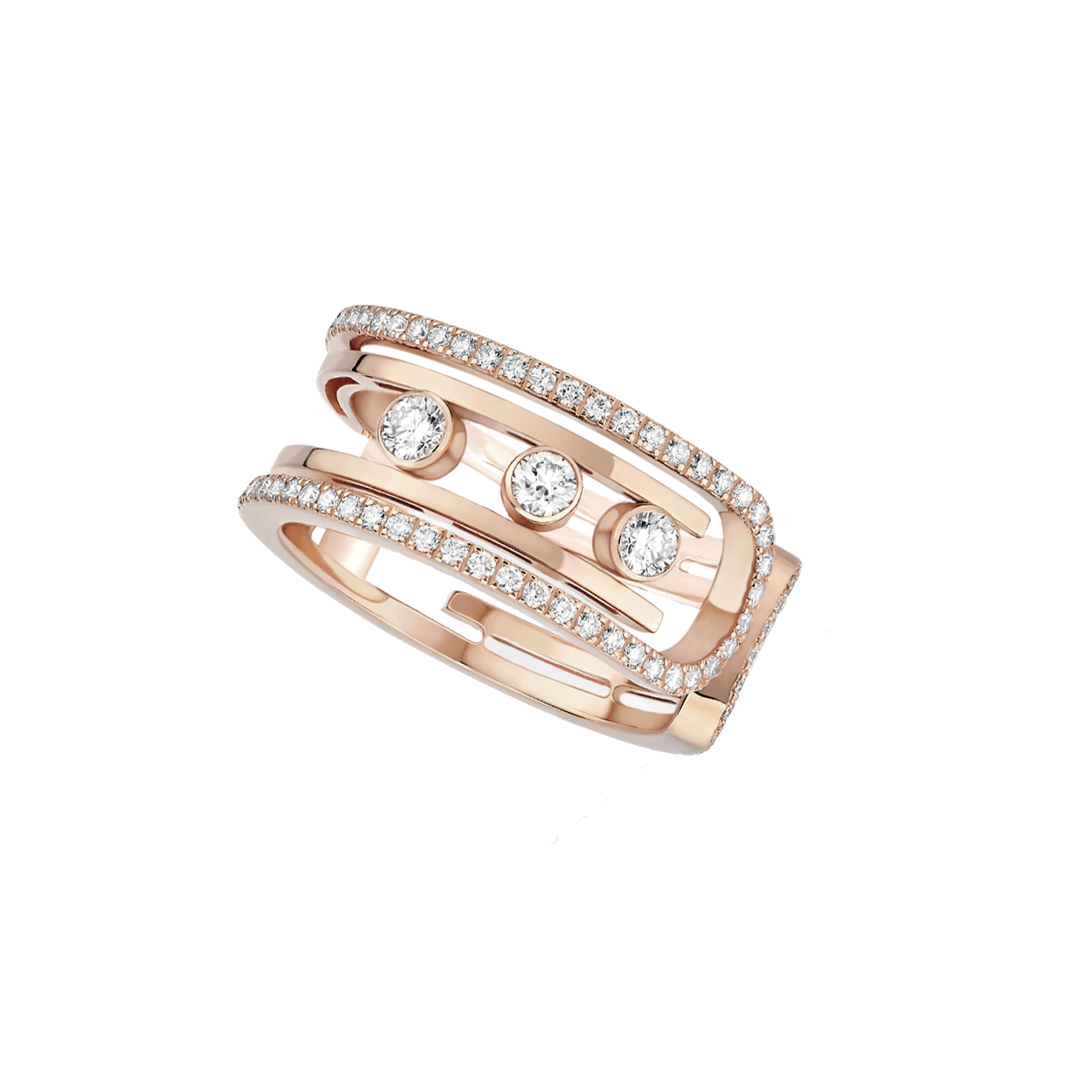 Messika ring 2024 rose gold