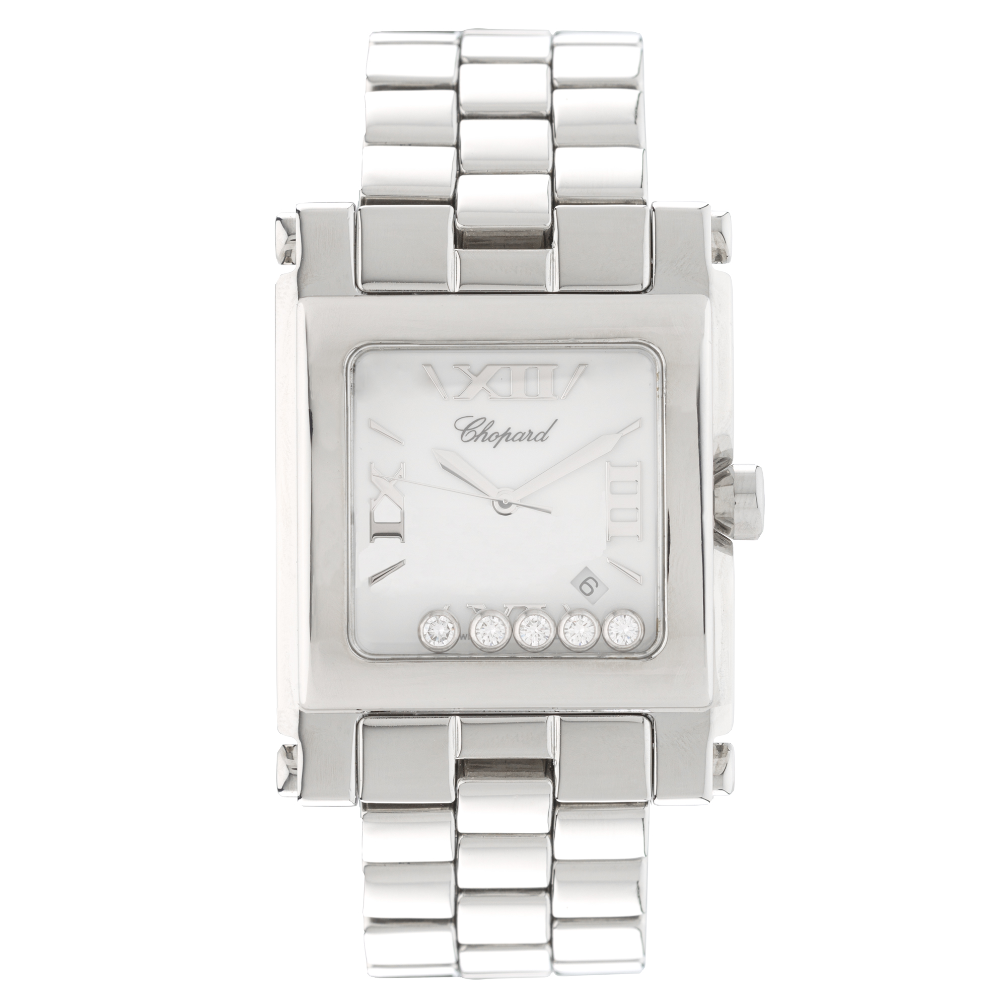 Pre Owned Chopard Happy Sport Square XL 288467 3001 Lepage