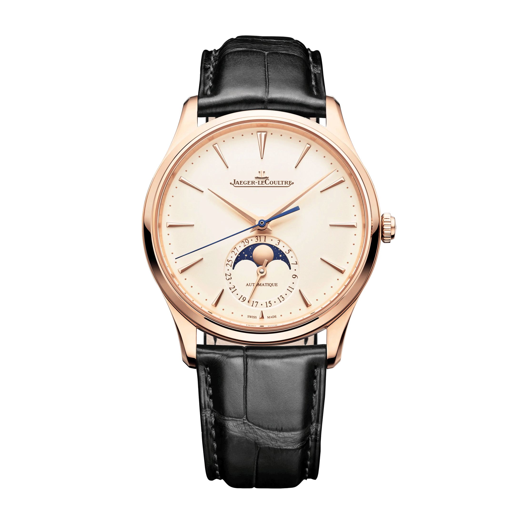 Jaeger LeCoultre Master Ultra Thin Moon auto Watch Q1362511 Lepage