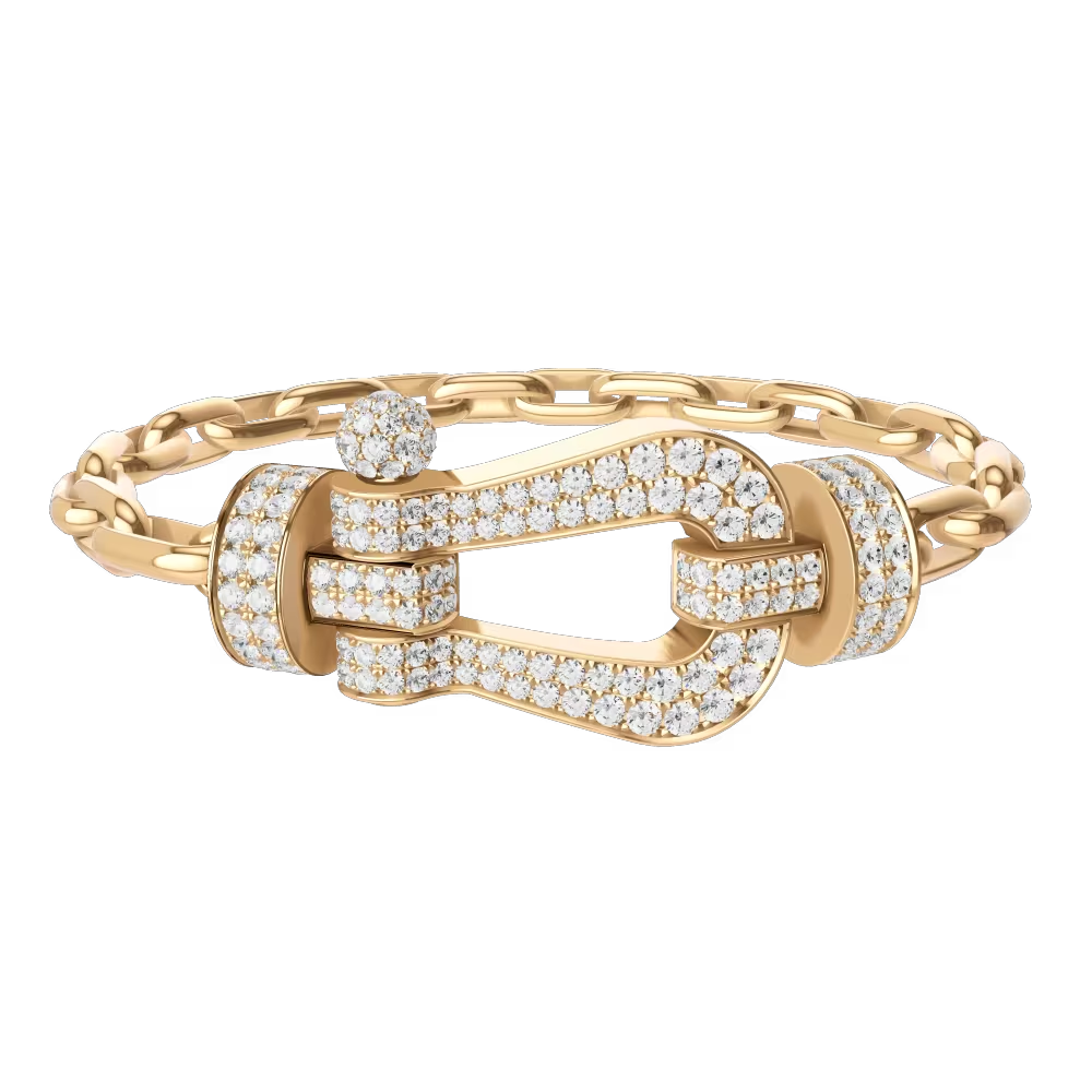 FRED White Cable Bracelet with 18k Diamond Buckle , Exclusively at Hamilton  Jewelers