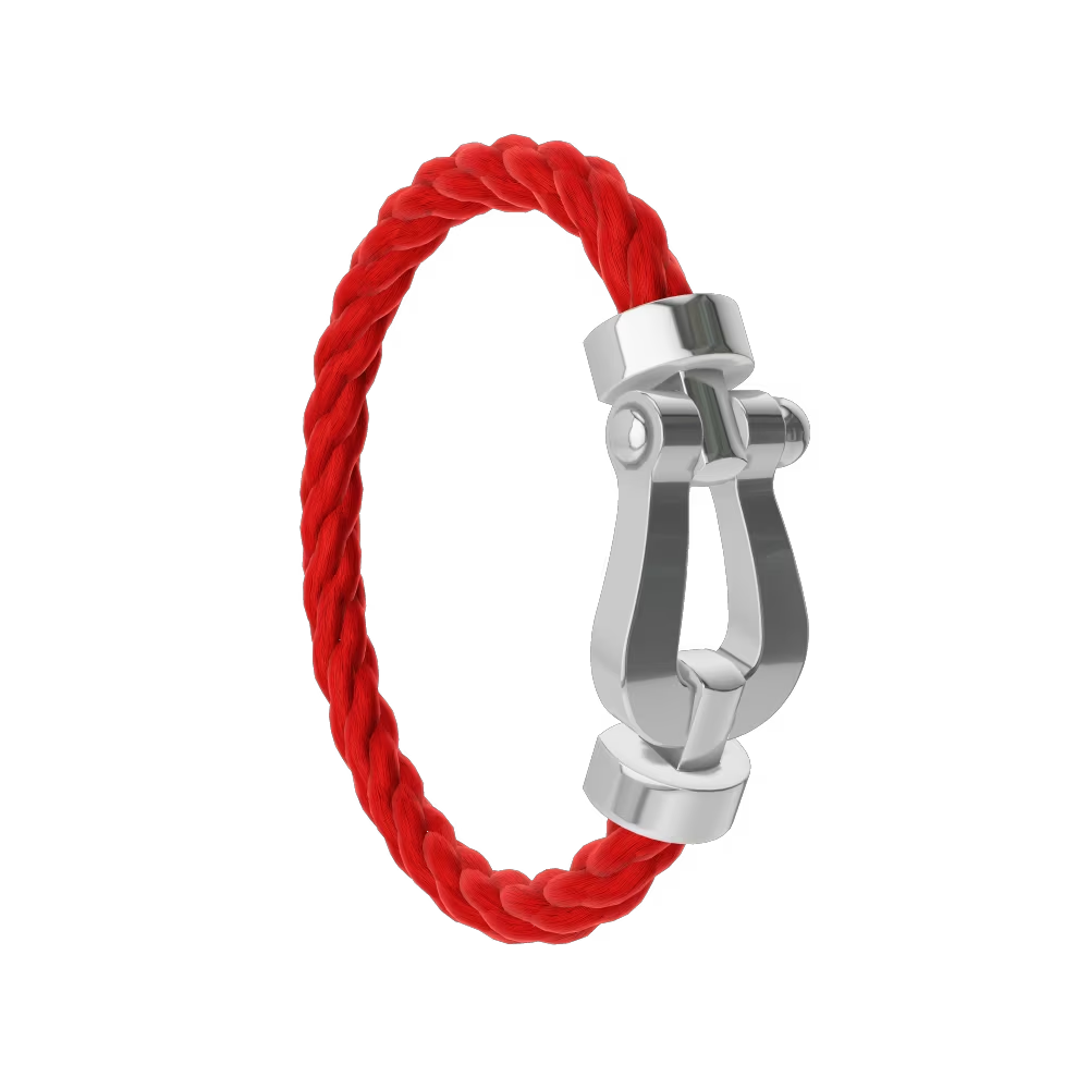 Bracelet Fred Red in Steel - 33843585