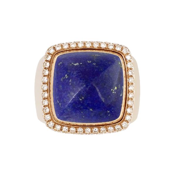 FRED Pain de Sucre large model ring yellow gold lapis lazuli