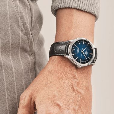 Montre Baume et Mercier Clifton Baumatic COSC cadran bleu bracelet