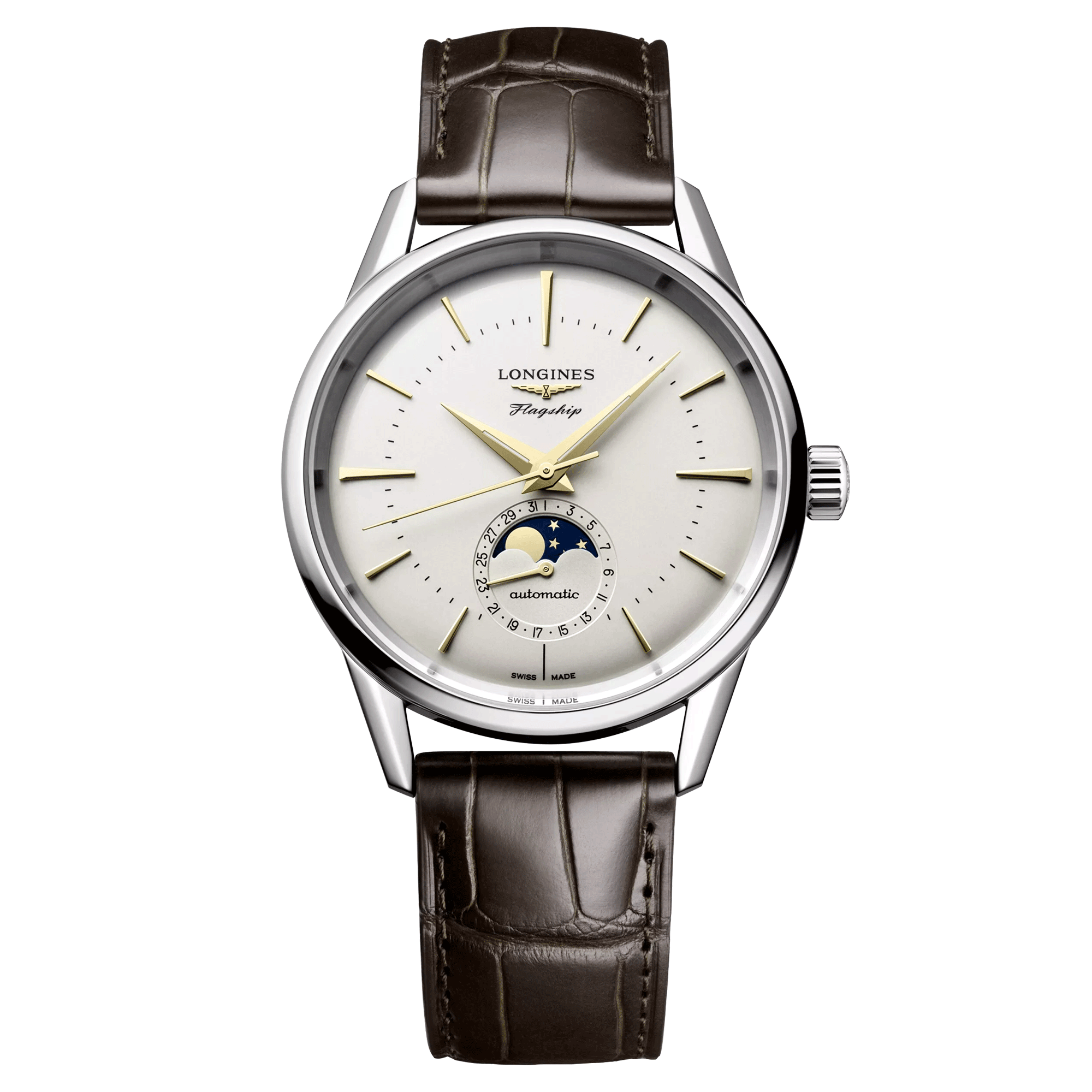 Longines Flagship Heritage Moon Phase Watch L4.815.4.78.2 Lepage