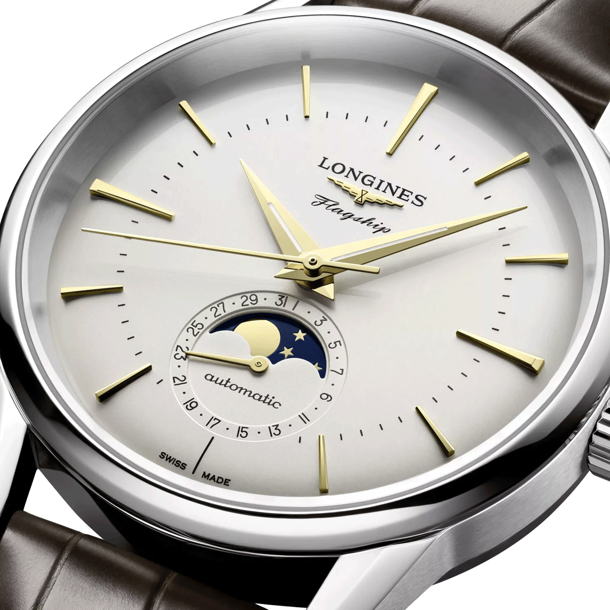 Longines Flagship Heritage Moon Phase Watch L4.815.4.78.2 Lepage