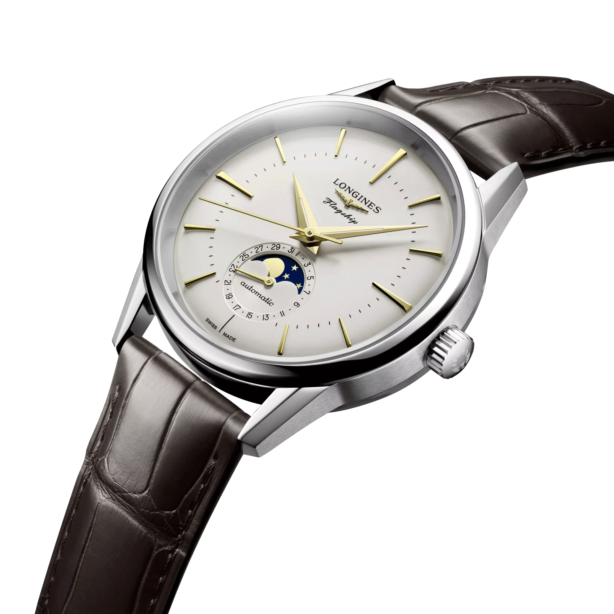 Longines Flagship Heritage Moon Phase Watch L4.815.4.78.2 Lepage