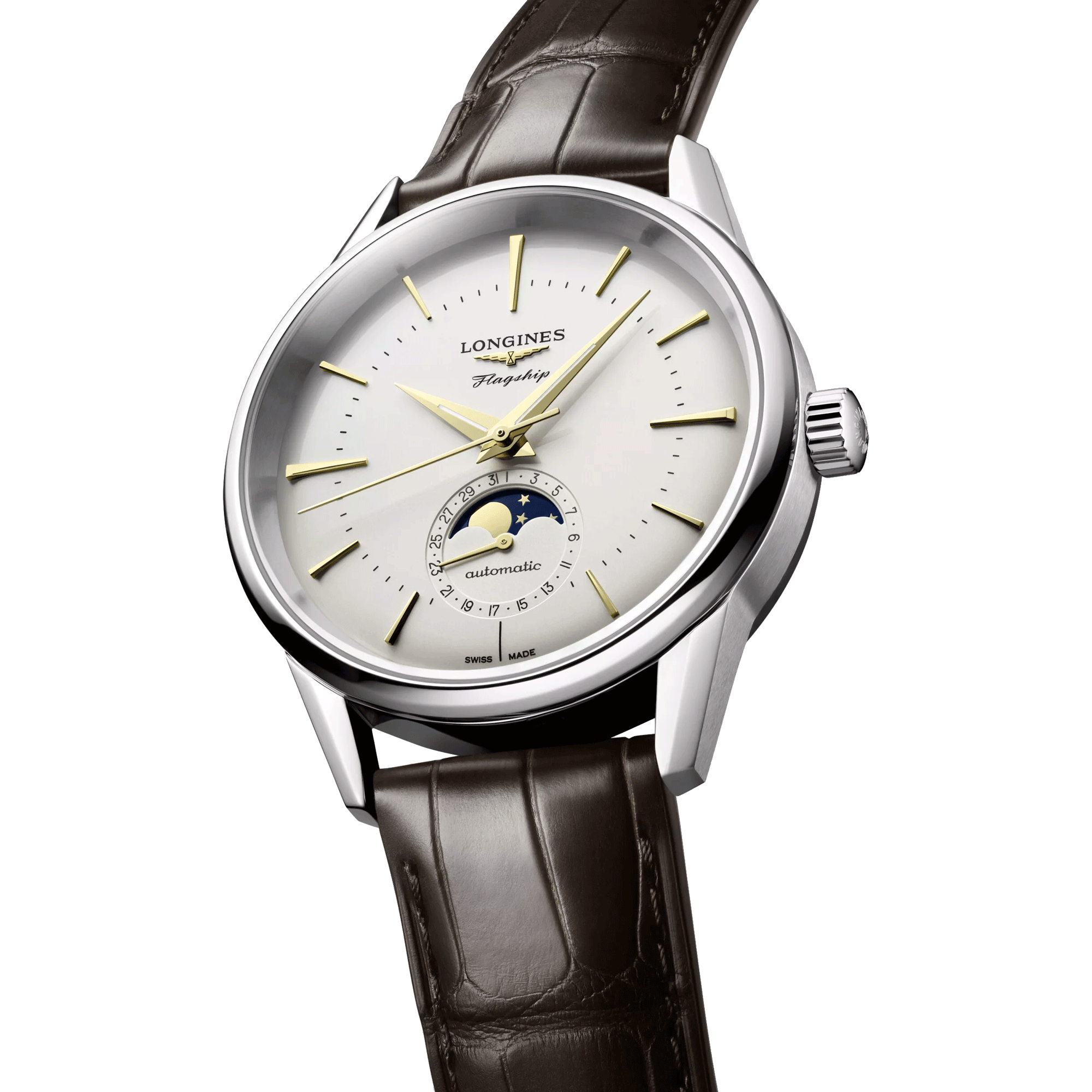 Longines Flagship Heritage Moon Phase Watch L4.815.4.78.2 Lepage