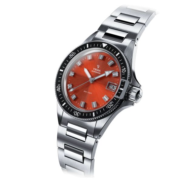 Yema Superman Heritage Coral quartz 39 mm Watch YMHF1574 LM Lepage