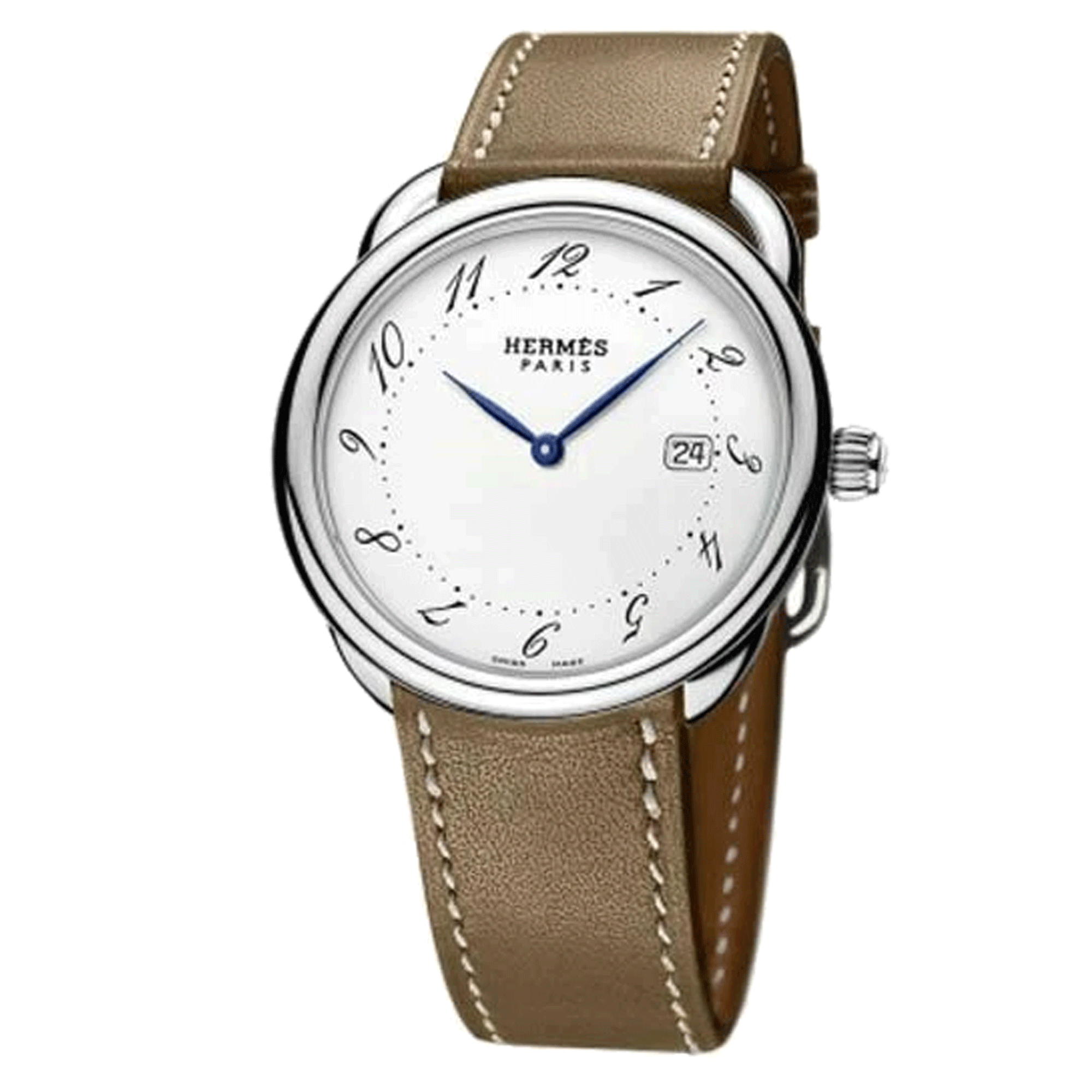 HERMÈS Arceau Grand Modèle Quartz 38 Mm Watch W040117WW00 - Lepage