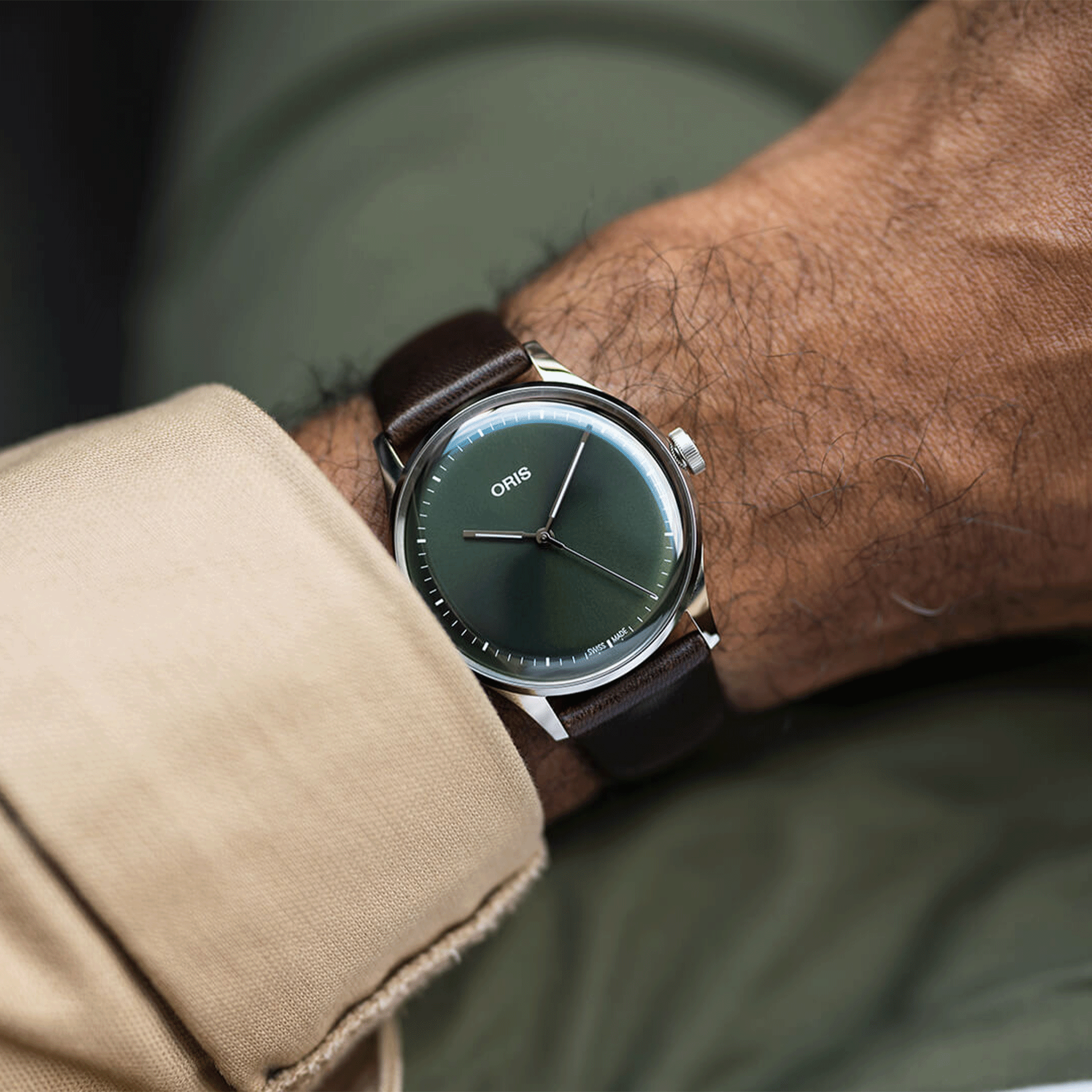 Oris Artelier S green dial 01 733 7762 4057 07 5 20 70FC Lepage