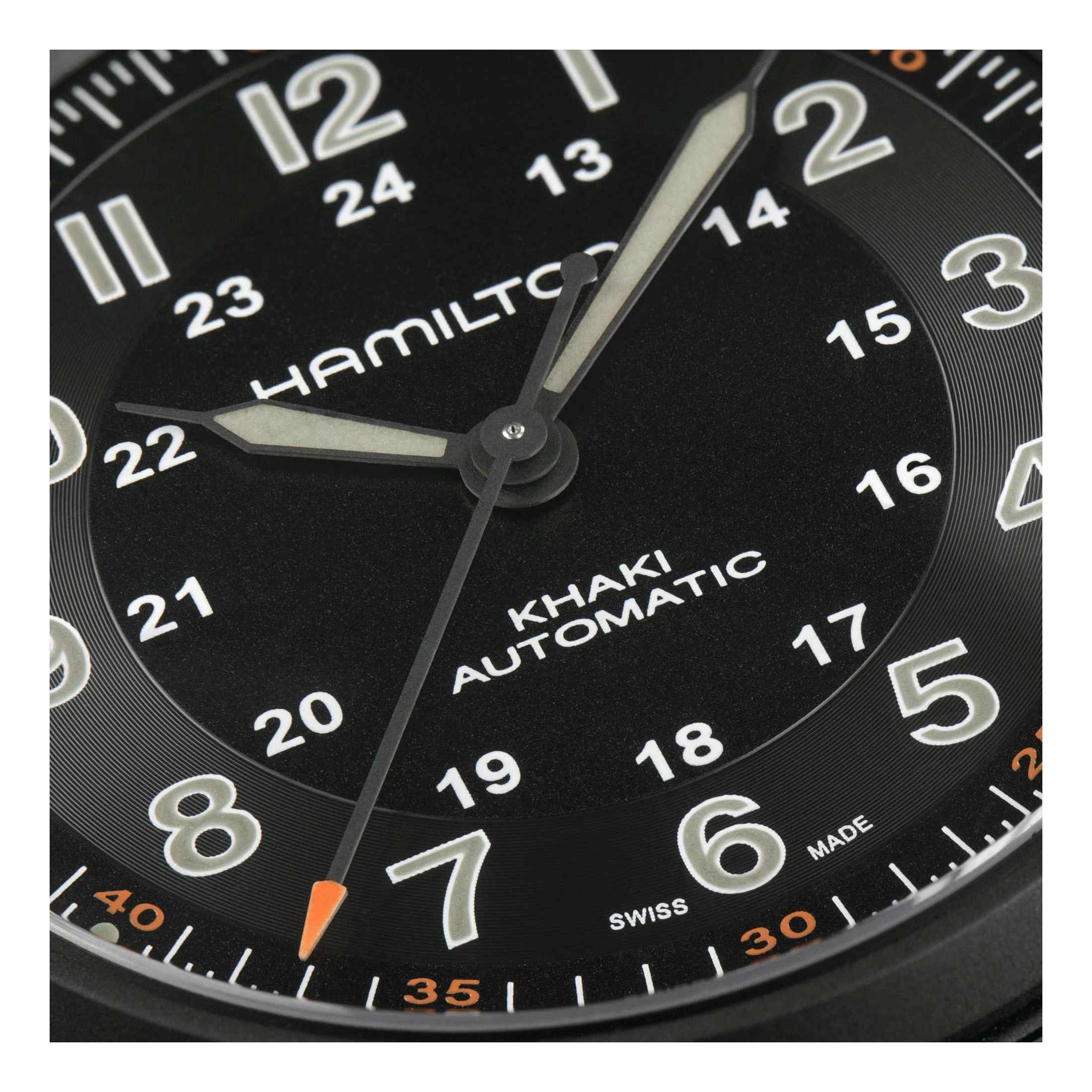 Hamilton H70665130 Khaki Field 42 mm Black PVD Titanium Automatic