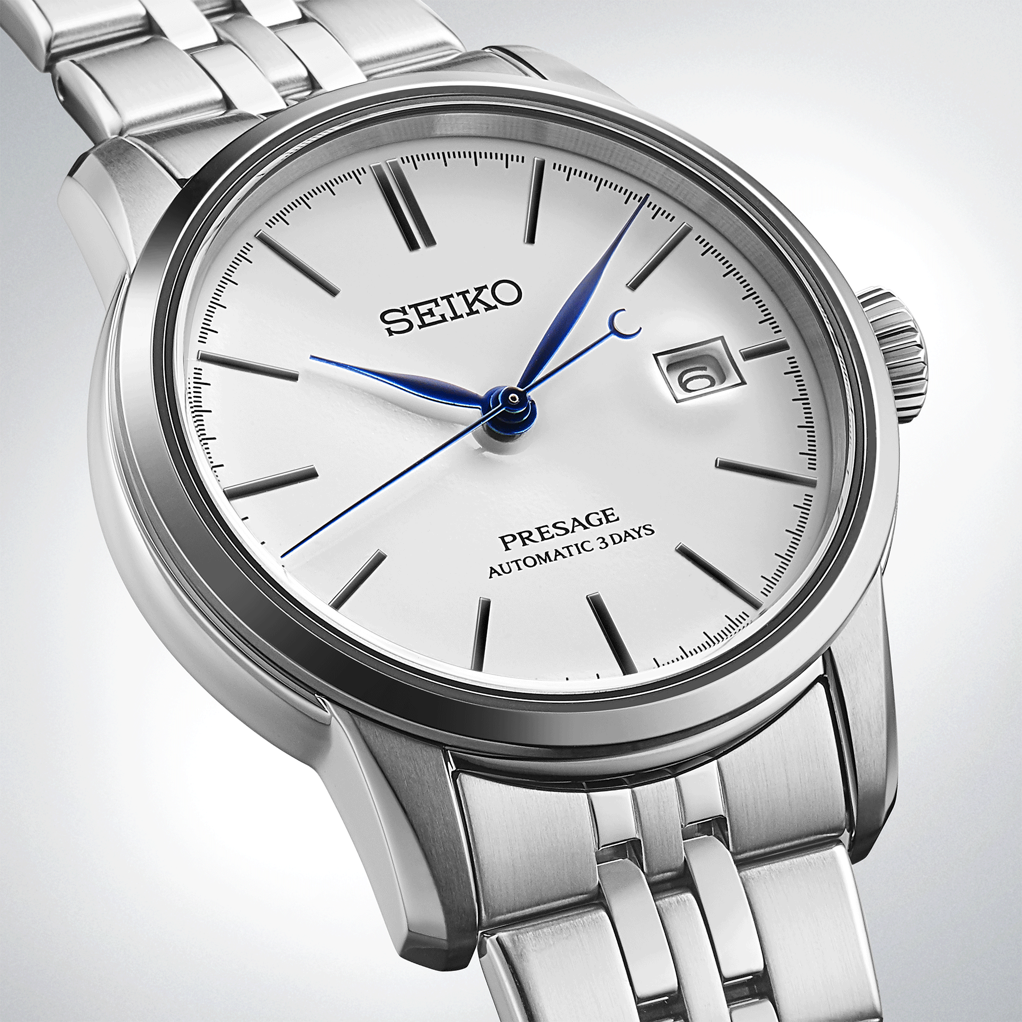 Seiko presage clearance white enamel