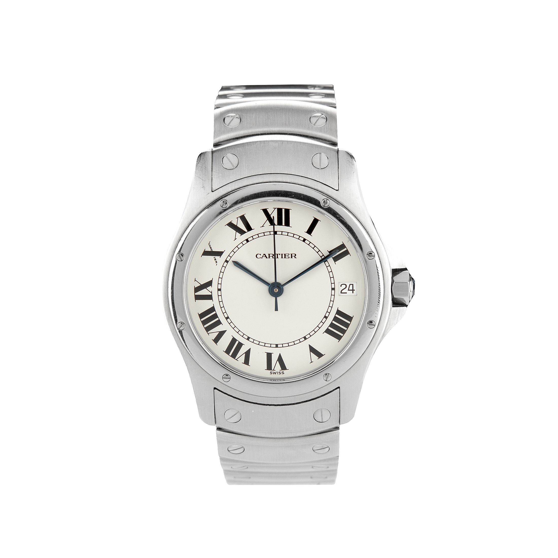 Pre Owned Cartier Santos Ronde automatic 1920 1 Lepage