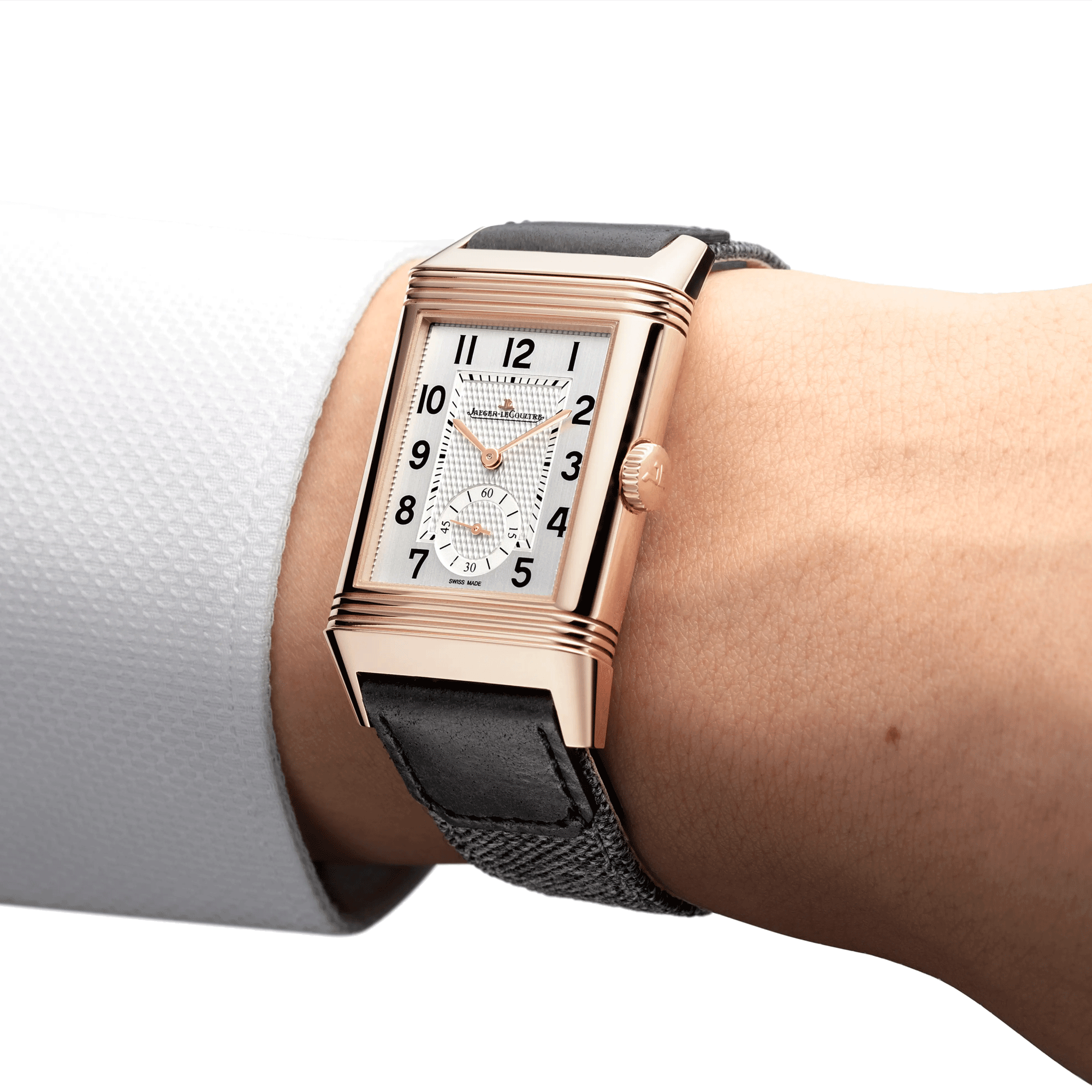 Jaeger LeCoultre Reverso Large Duoface Small Seconds watch pink gold