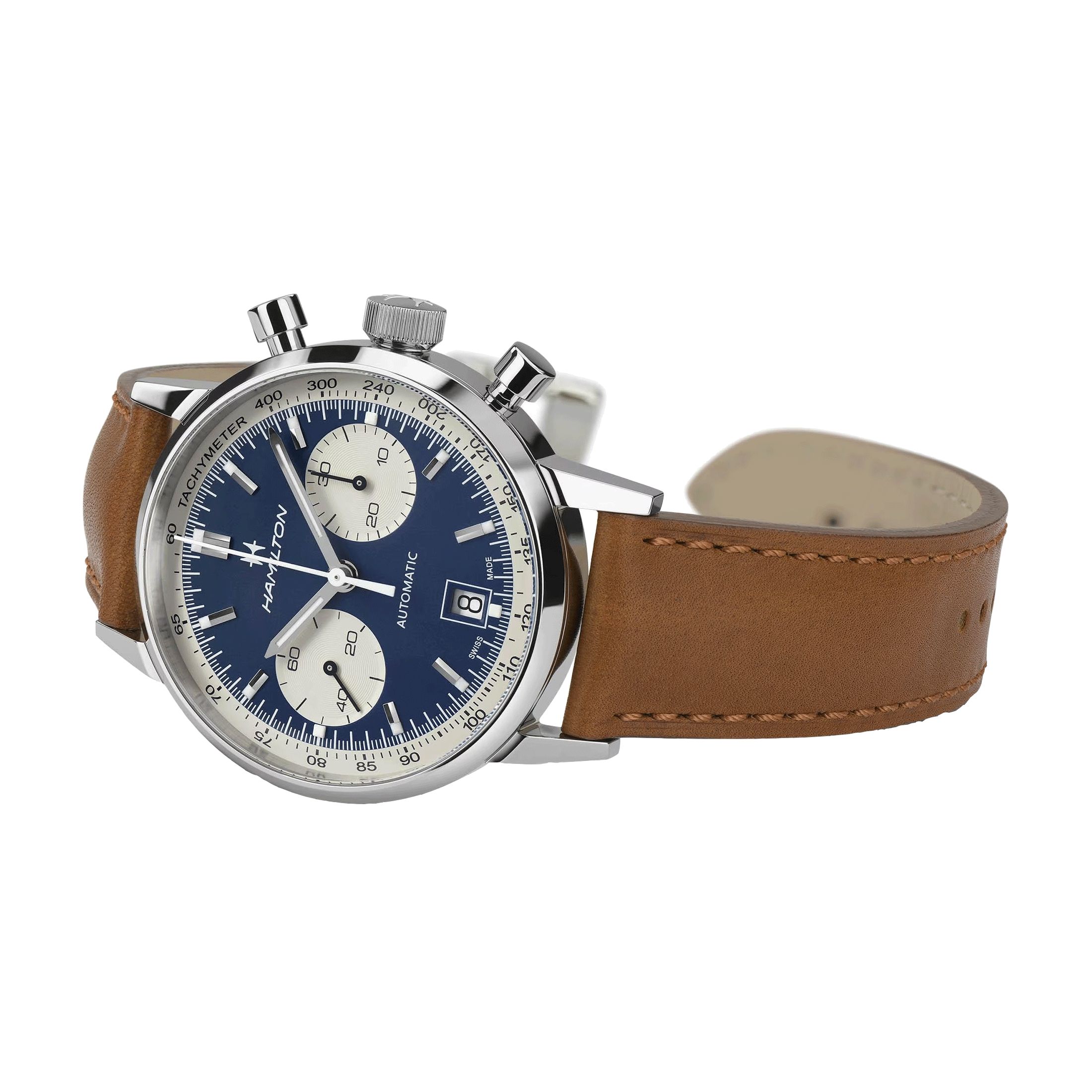 Hamilton intra matic chrono blue hotsell