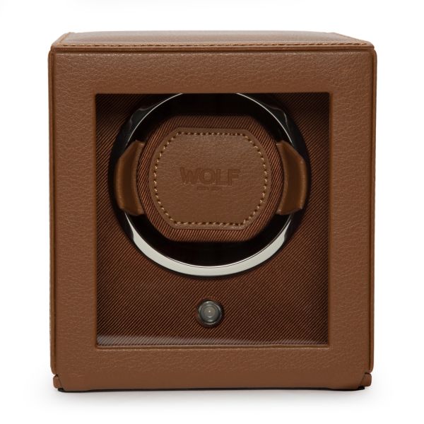 Watch Winder Wolf 1834 Cub Cognac vegan leather