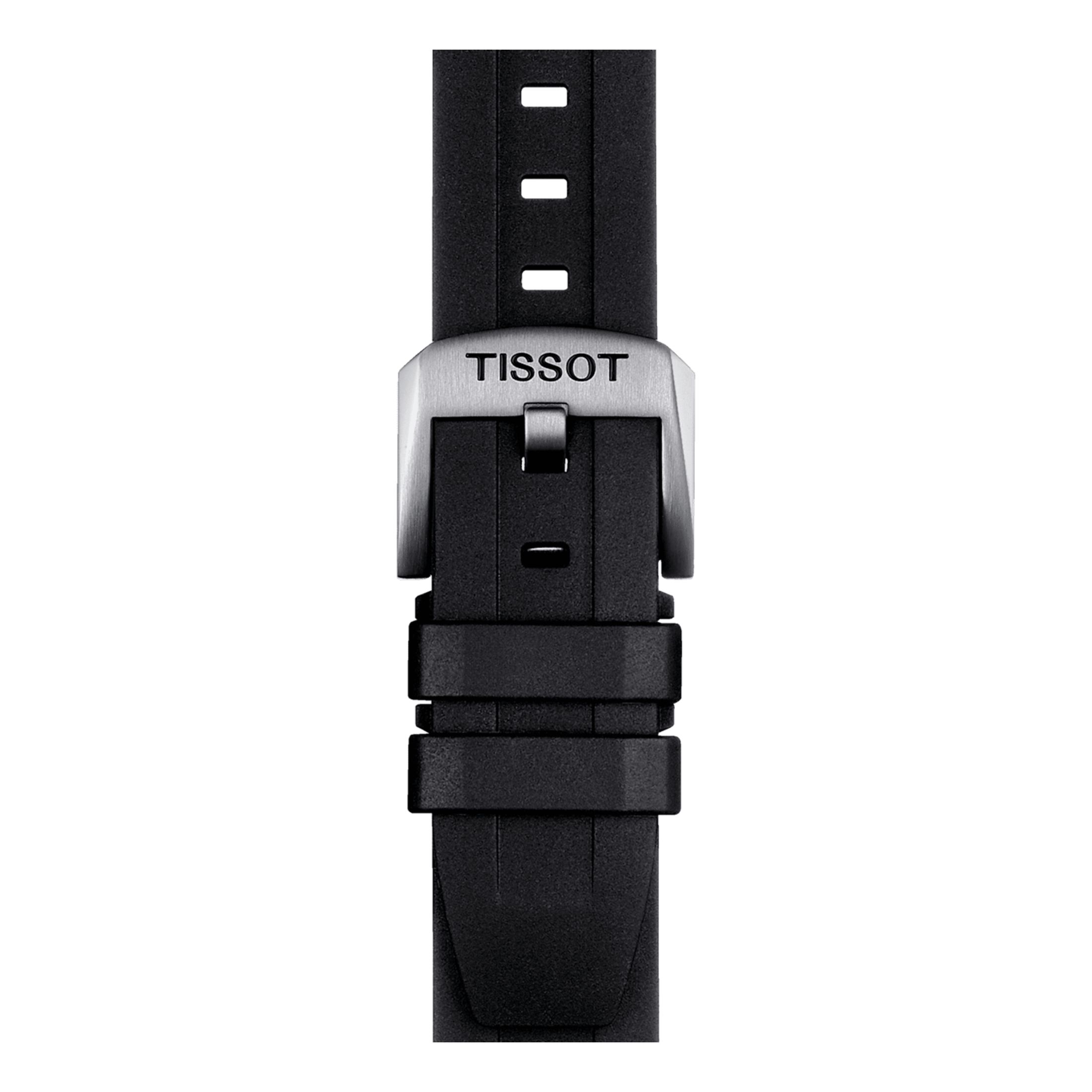 Tissot black rubber pin bracelet 20 mm T852.044.545 Lepage