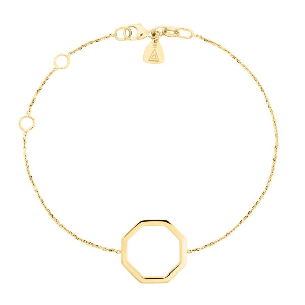 Lepage Octo bracelet in yellow gold